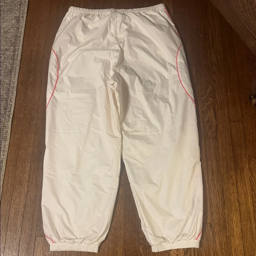 adidas Cream Track Pants with Pink Stripe Accents - Picture 5 of 5